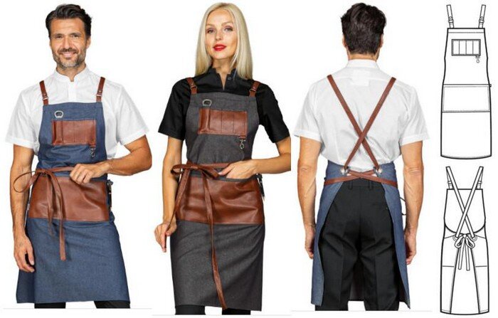 Grembiuli birreria jeans e pelle Padova Grembiuli vintage Padova